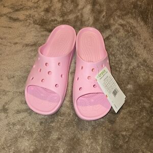 Crocs Classic Platform Slide Flamingo Pink Women Casual Sandal Slipper